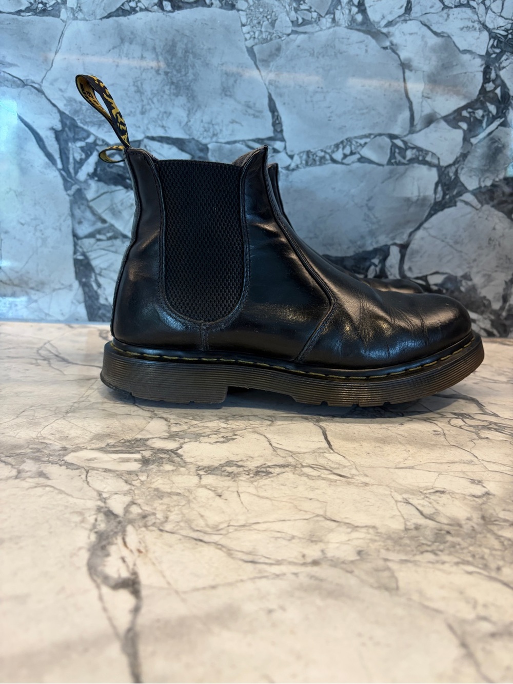 Dr. Martens Black Leather Chelsea Boots (warm lined)